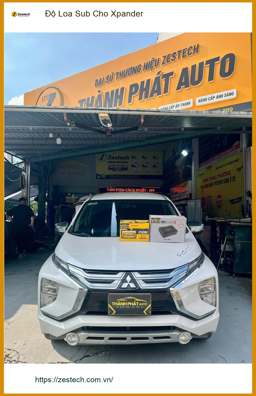 Anh Trọng độ loa sub cho Mitsubishi Xpander để nghe nhạc hay hơn tại Thủ Đức