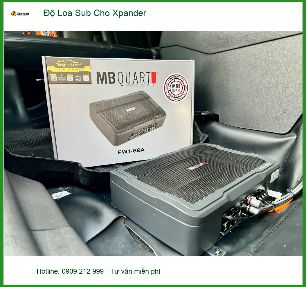 Anh Trọng độ loa sub cho Mitsubishi Xpander để nghe nhạc hay hơn tại Thủ Đức ảnh thực tế 3