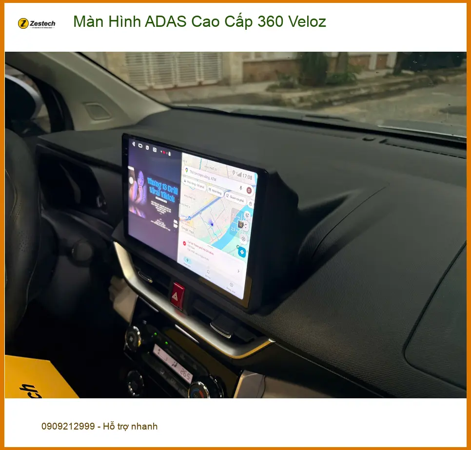 Anh Long lắp Màn Hình ADAS Cao Cấp 360 Veloz Quận Thủ Đức để lái xe an toàn hơn