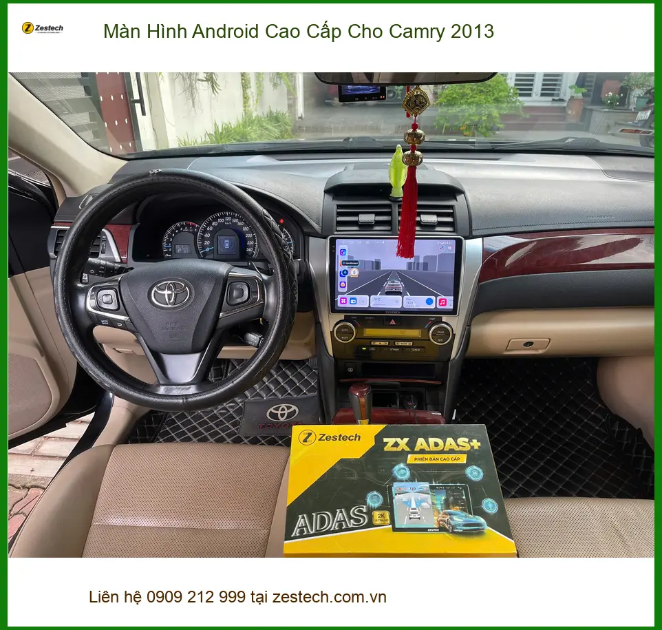 Anh Tấn nâng cấp Màn Hình Android Cao Cấp cho Camry 2013 tại Quận 9 để tiện đi lại ảnh thực tế 3