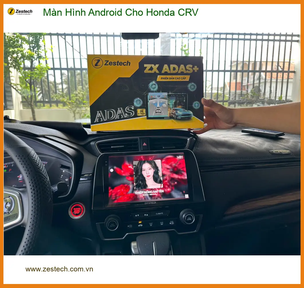 Anh Quang lắp Màn Hình Android cho Honda CRV tại Quận 12 để nâng cấp trải nghiệm lái xe ảnh thực tế 2