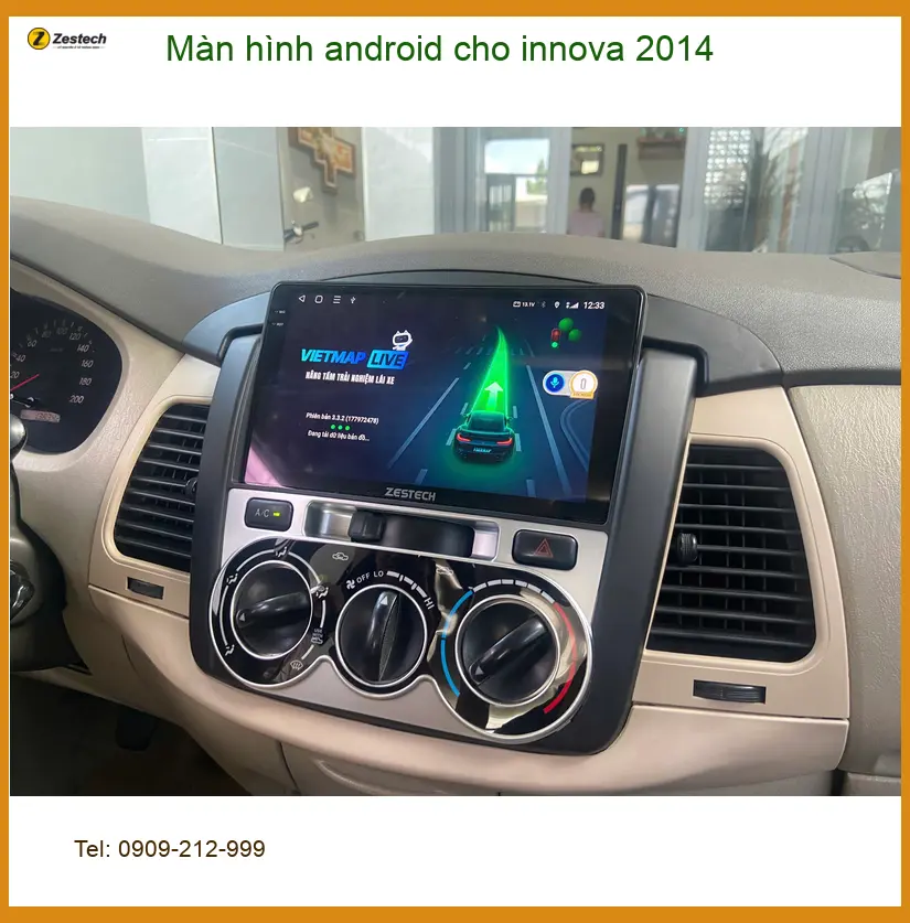 Anh Hưng lắp màn hình Android cho Innova 2014 tại Quận Tân Phú tiện nghi hơn ảnh thực tế 2