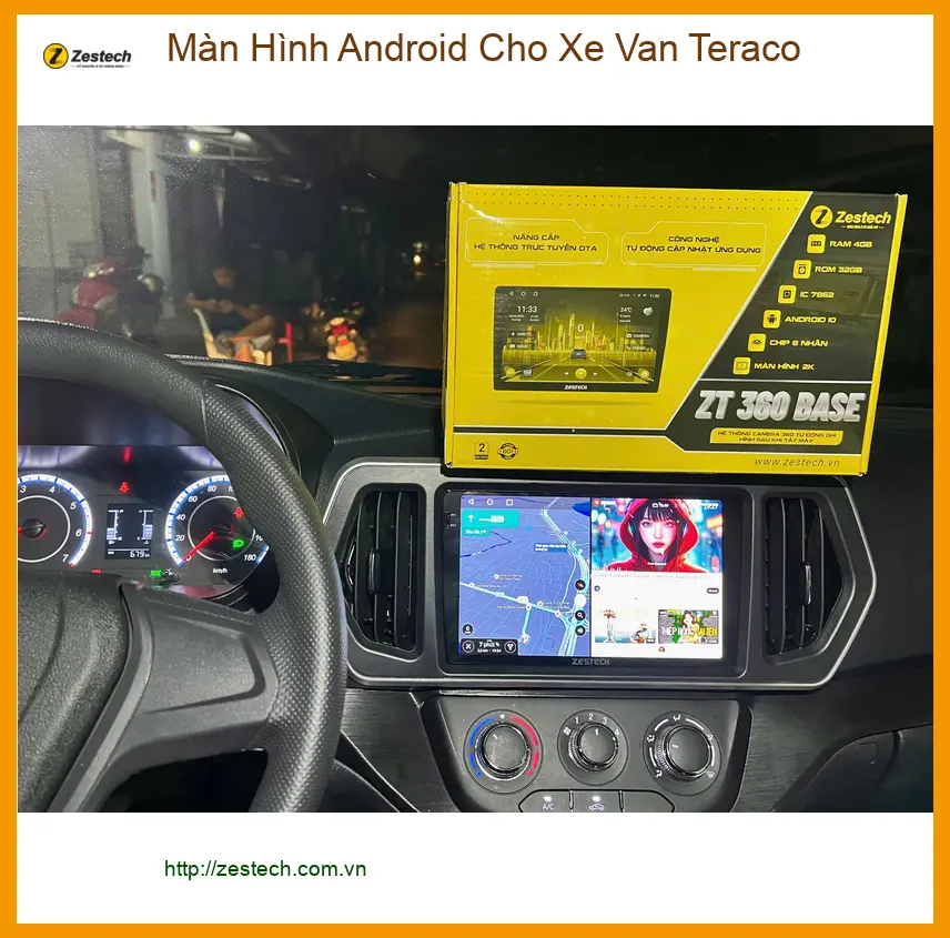 Anh Tùng nâng cấp Màn Hình Android cho Xe Van Teraco tại Quận Thủ Đức để tối ưu hóa công việc ảnh thực tế 3