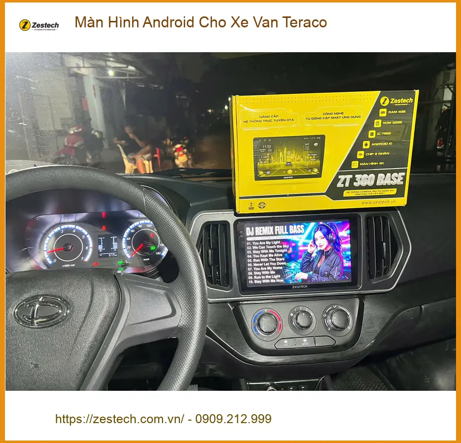 Anh Tùng nâng cấp Màn Hình Android cho Xe Van Teraco tại Quận Thủ Đức để tối ưu hóa công việc ảnh thực tế 4