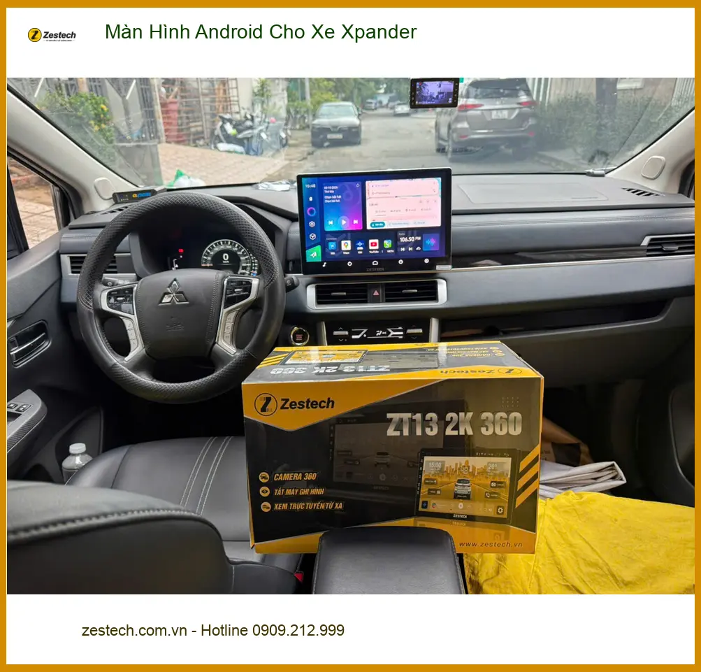 Anh Trung lắp Màn Hình Android cho Xe Xpander tại Quận Thủ Đức ảnh thực tế 3