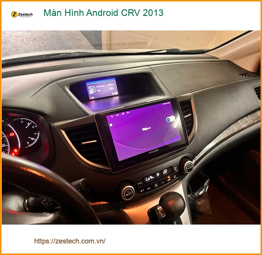 Chú An lắp Màn Hình Android CRV 2013 tại Quận 12 để tiện định vị đường đi ảnh thực tế 2