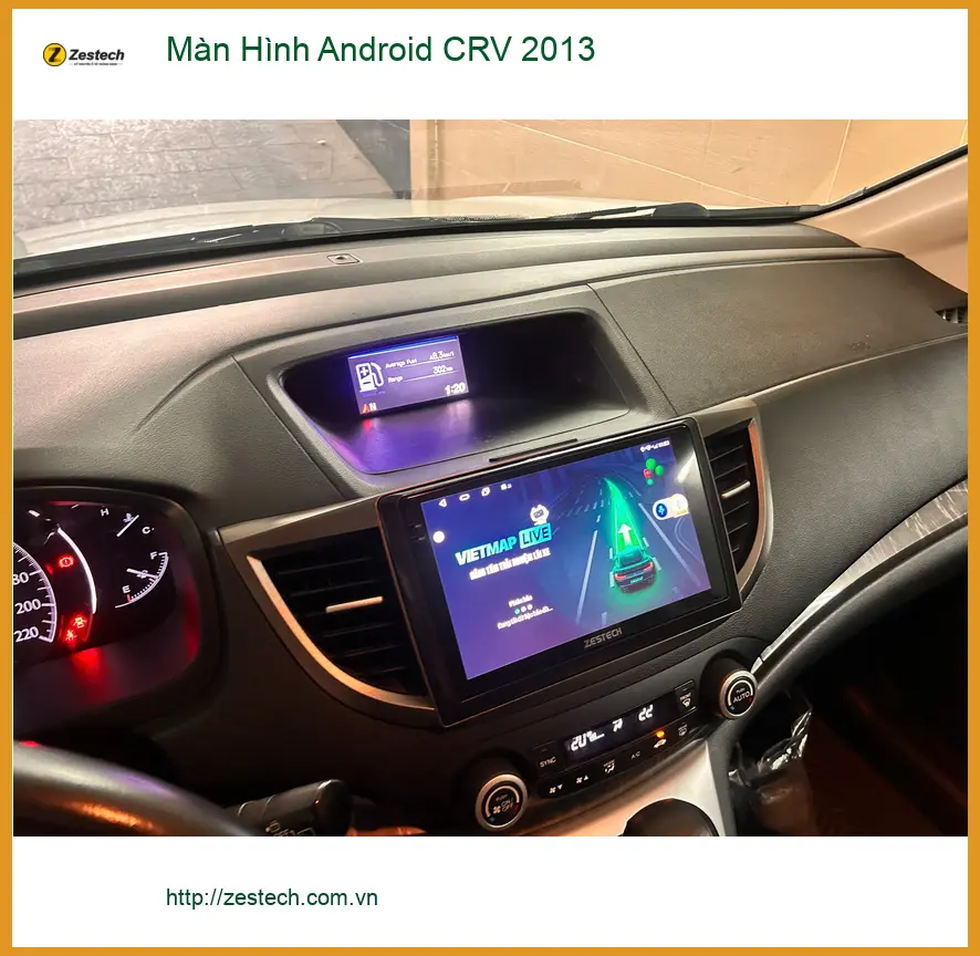 Chú An lắp Màn Hình Android CRV 2013 tại Quận 12 để tiện định vị đường đi ảnh thực tế 3