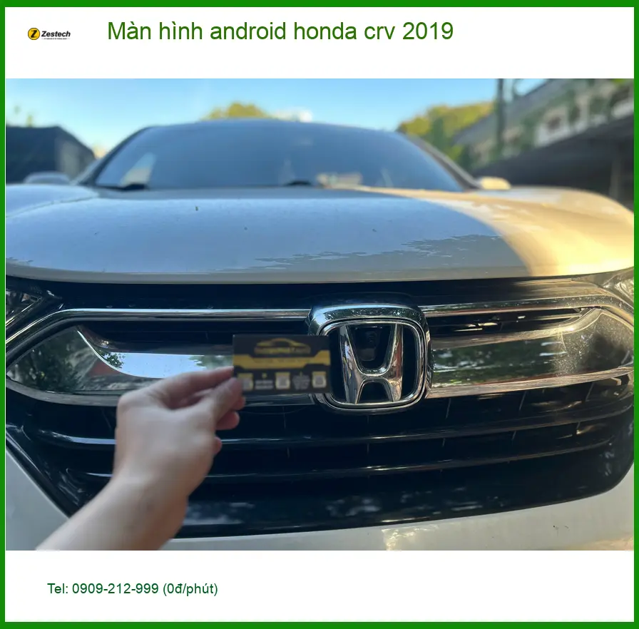 Anh Trường nâng cấp màn hình Android Honda CRV 2019 tại Quận 3
