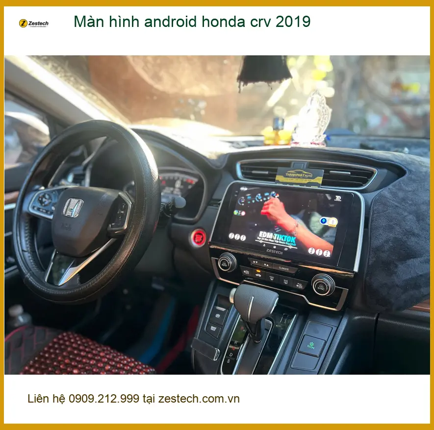 Anh Trường nâng cấp màn hình Android Honda CRV 2019 tại Quận 3 ảnh thực tế 2