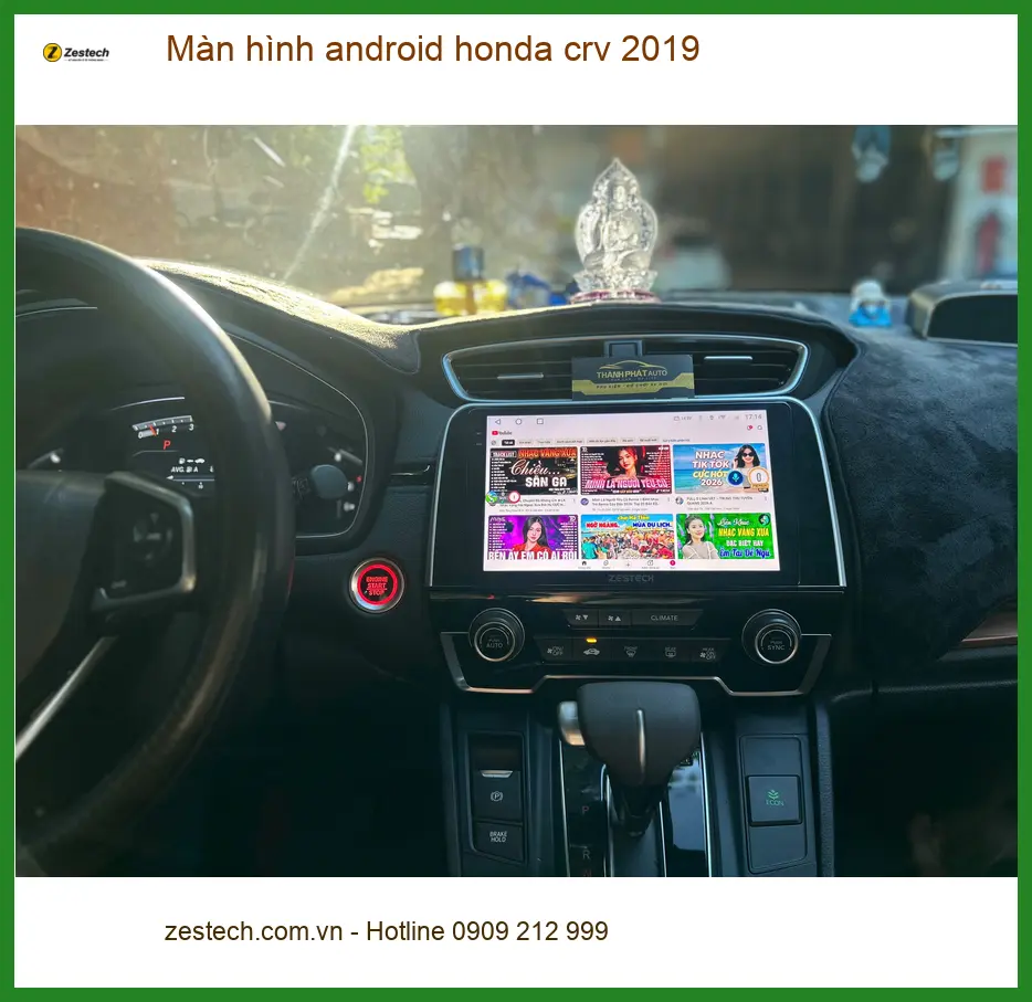 Anh Trường nâng cấp màn hình Android Honda CRV 2019 tại Quận 3 ảnh thực tế 3
