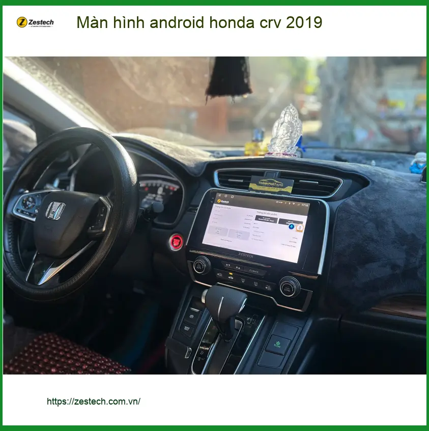 Chị Phượng nâng cấp màn hình Android cho Honda CRV 2019 tại Quận 5 vì màn zin quá chậm ảnh thực tế 5