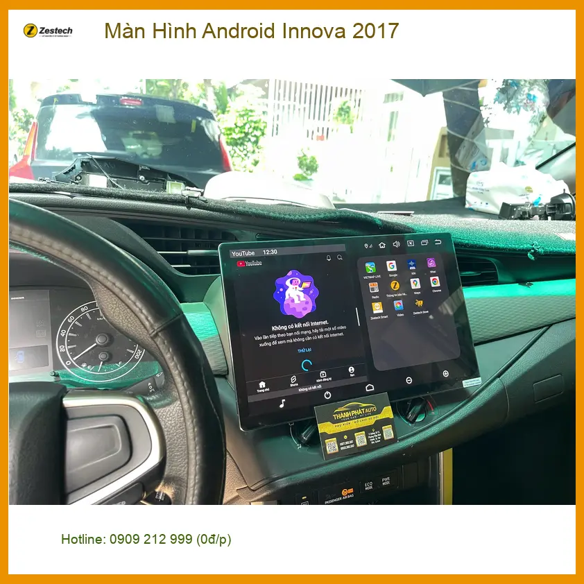 Chú Bình Minh lắp Màn Hình Android Innova 2017 ở Quận 9 vì màn zin quá nhỏ, hay bị lạc đường ảnh thực tế 5