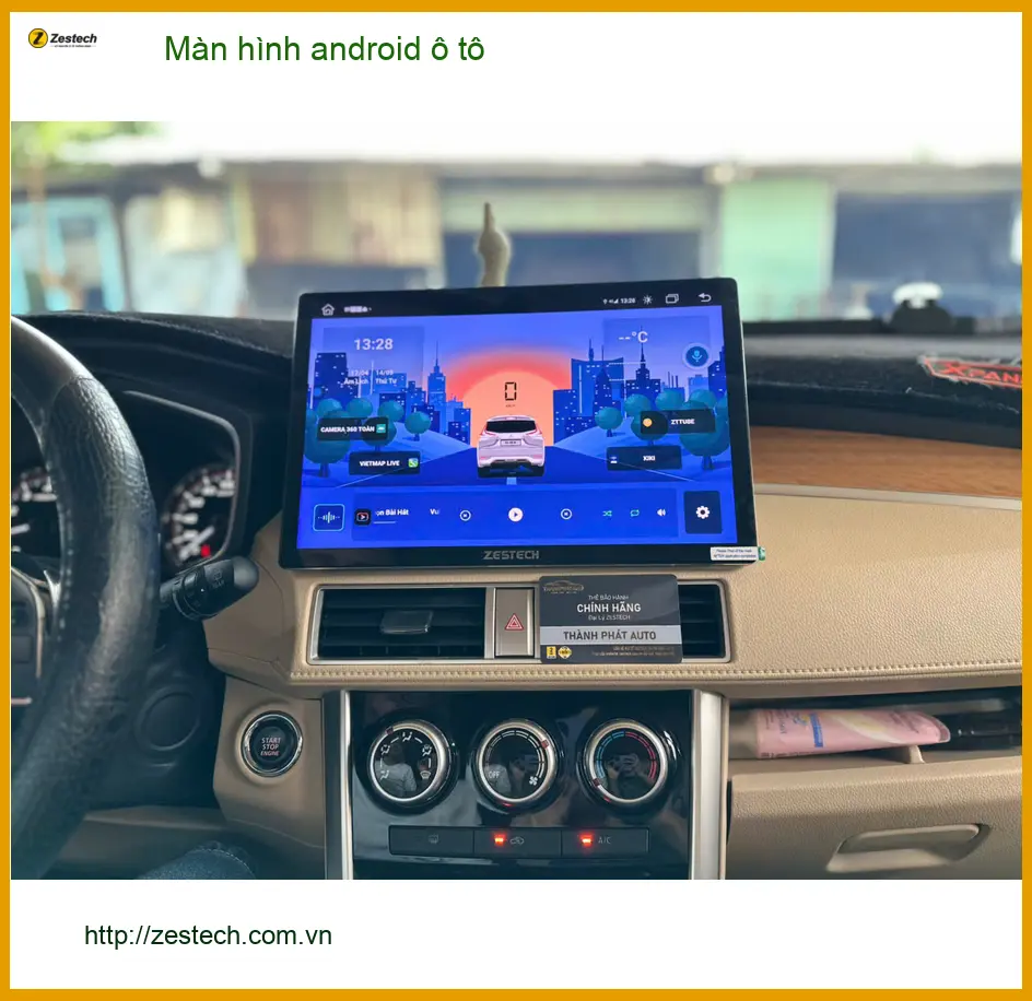 Anh Tấn lắp màn hình Android ô tô cho Hyundai Accent tại Quận Gò Vấp vì màn hình zin quá đơn điệu ảnh thực tế 2