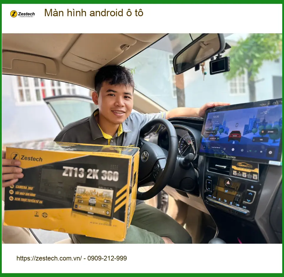 Anh Khải nâng cấp màn hình android ô tô tại Quận 4 cho Hyundai Accent