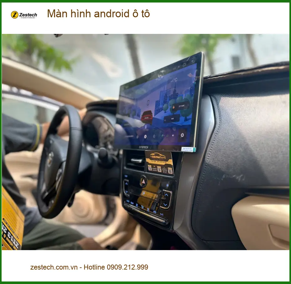 Anh Khải nâng cấp màn hình android ô tô tại Quận 4 cho Hyundai Accent ảnh thực tế 2