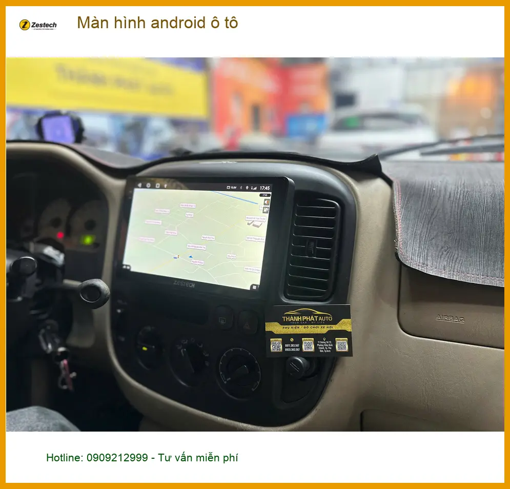 Anh Minh lắp màn hình Android ô tô cho Honda CRV tại Quận 5 vì màn zin quá cũ ảnh thực tế 2