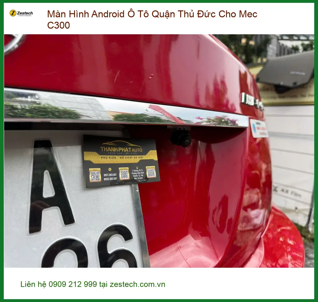 Chị Hằng thay màn hình Android cho Mec C300 ở Quận Thủ Đức để nâng cấp xe ảnh thực tế 2
