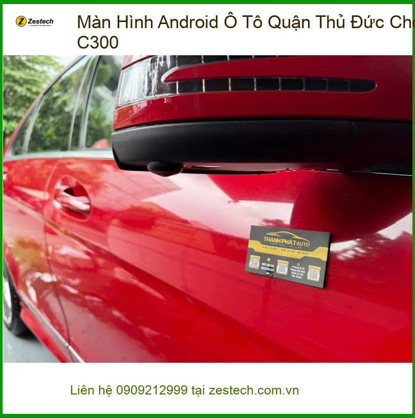 Chị Hằng thay màn hình Android cho Mec C300 ở Quận Thủ Đức để nâng cấp xe ảnh thực tế 4