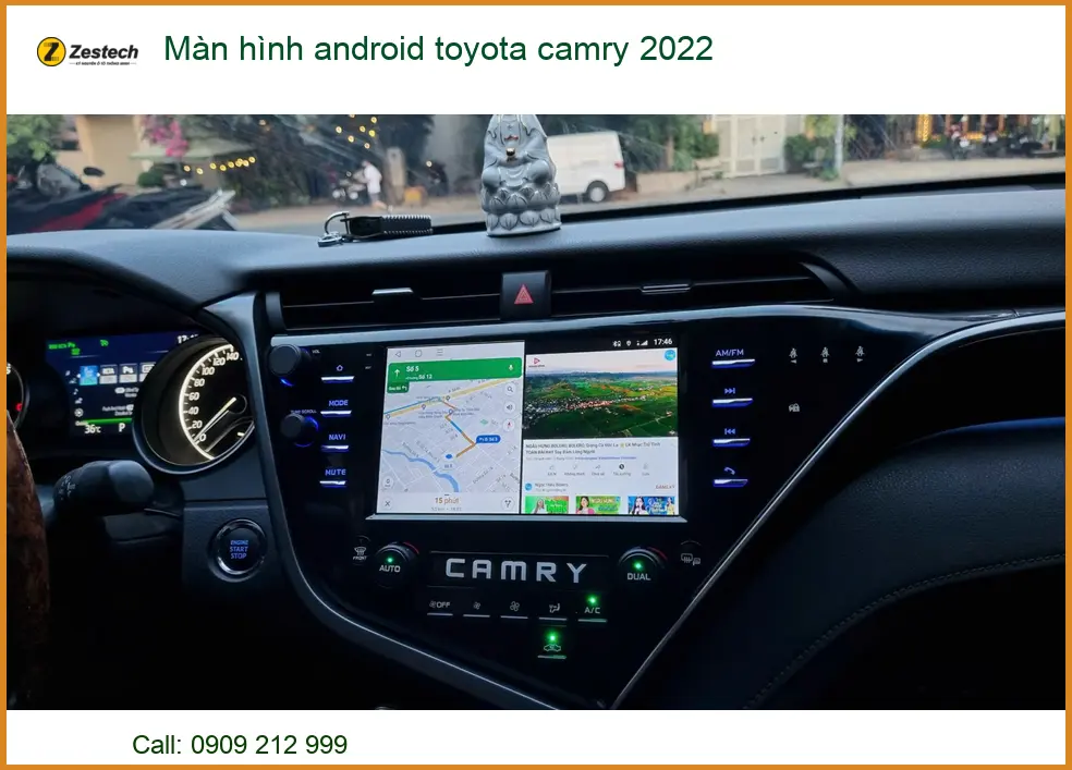 Màn hình Android Toyota Camry 2022 - Địa Chỉ Lắp Đặt Chính Hãng TPHCM