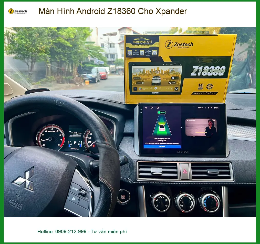 Anh Vĩnh nâng cấp Màn Hình Android Z18360 cho Xpander ở Quận Thủ Đức ảnh thực tế 4
