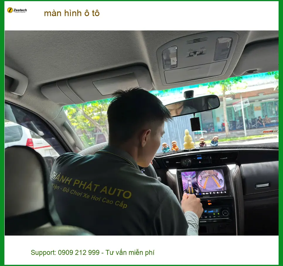 Anh Kiên lắp màn hình ô tô cho Honda Civic tại Quận 4 để giải trí tốt hơn ảnh thực tế 4