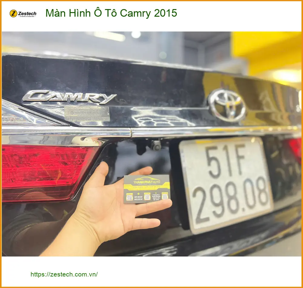 Chú Minh lắp Màn Hình Ô Tô Camry 2015 Quận 9 tận hưởng công nghệ mới