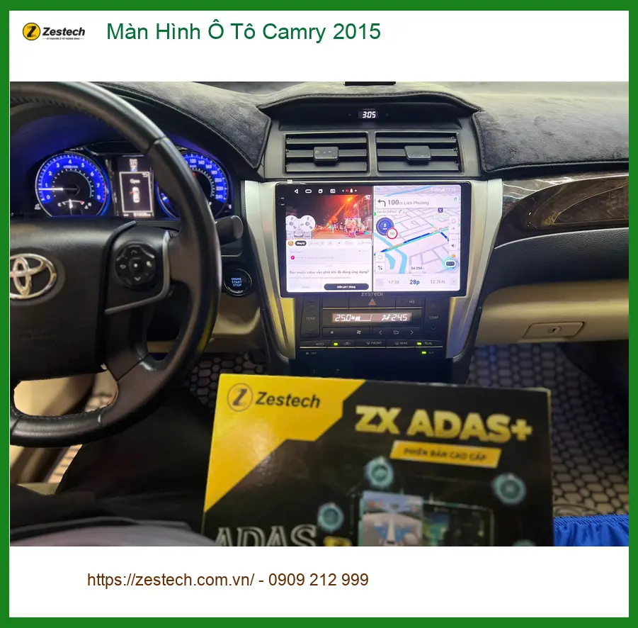 Chú Minh lắp Màn Hình Ô Tô Camry 2015 Quận 9 tận hưởng công nghệ mới ảnh thực tế 2
