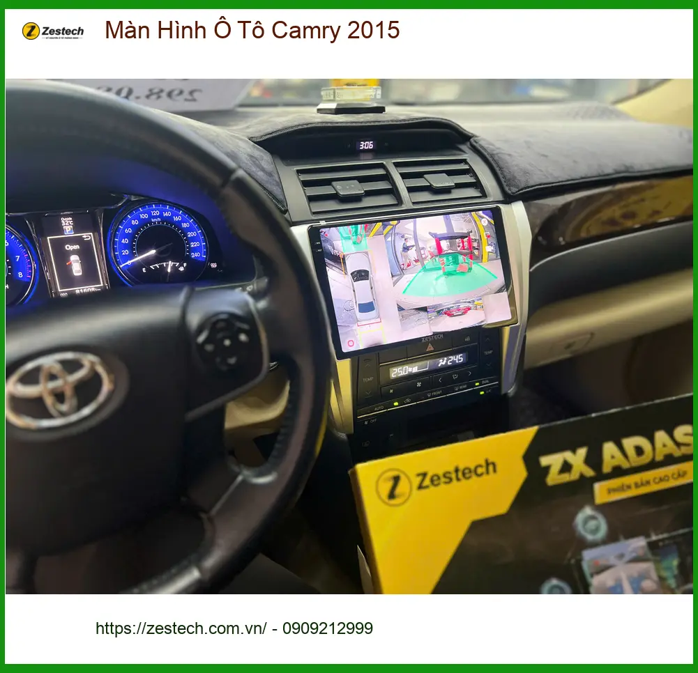 Chú Minh lắp Màn Hình Ô Tô Camry 2015 Quận 9 tận hưởng công nghệ mới ảnh thực tế 5