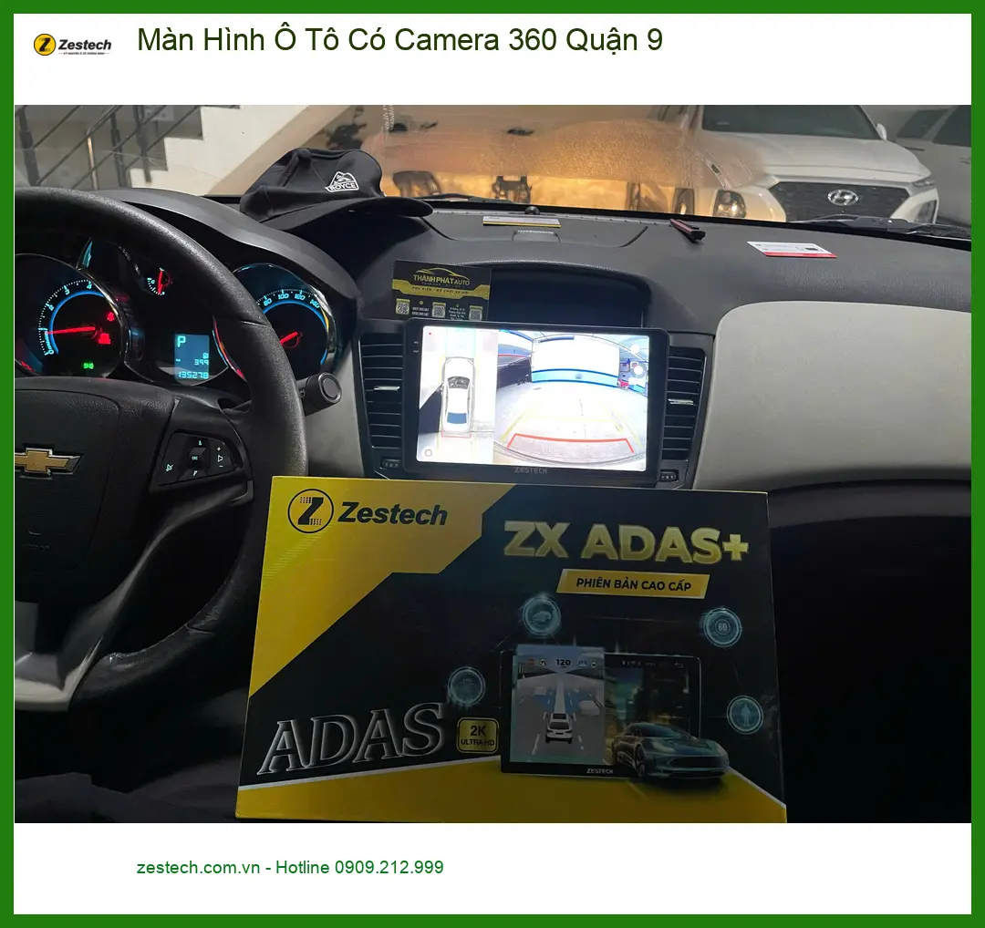 Chị Thảo lắp Màn Hình Ô Tô Có Camera 360 cho Hyundai Santa Fe tại Quận 9