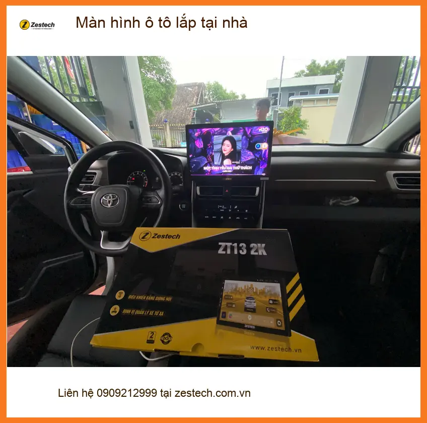 Anh Khang lắp màn hình ô tô Honda CRV tại nhà Quận Huyện Nhà Bè ảnh thực tế 2