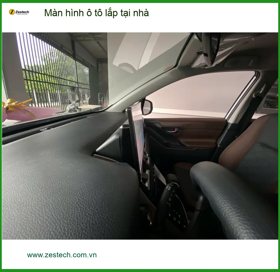Anh Khang lắp màn hình ô tô tại nhà cho Hyundai Accent Bình Chánh ảnh thực tế 3