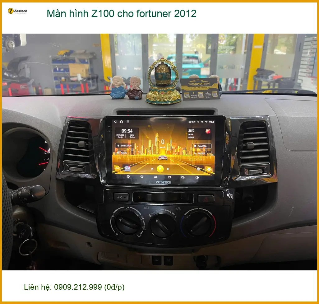 Anh Khải lắp Màn hình Z100 cho Fortuner 2012 tại Quận Phú Nhuận ảnh thực tế 2