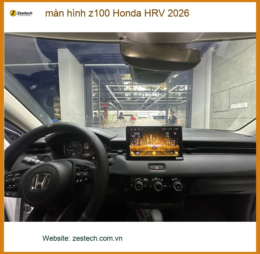 Chị Linh Chi nâng cấp màn hình Z100 Honda HRV 2026 tại Quận 3 uy tín