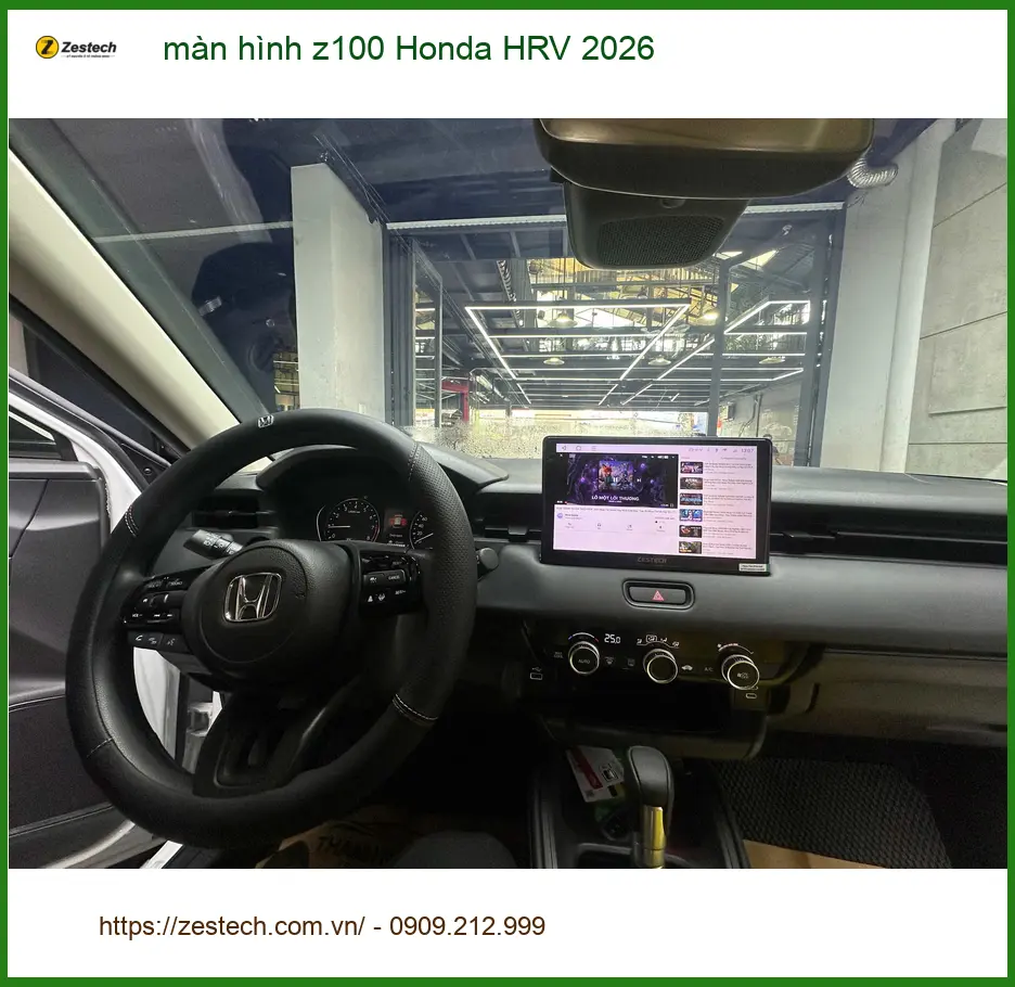 Chị Linh Chi nâng cấp màn hình Z100 Honda HRV 2026 tại Quận 3 uy tín ảnh thực tế 4