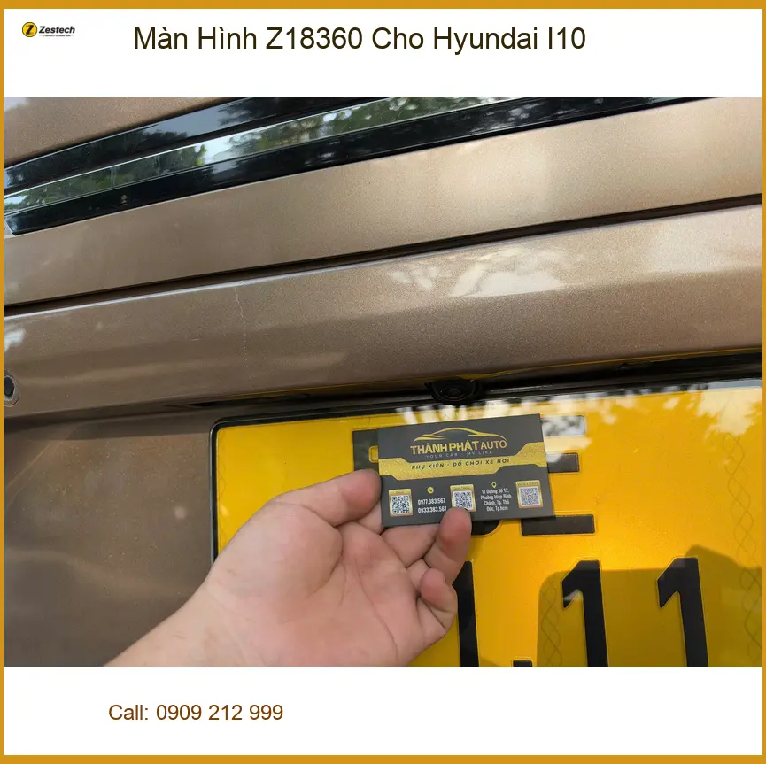 Anh Trung lắp Màn Hình Z18360 cho Hyundai I10 tại Quận 9 ảnh thực tế 2