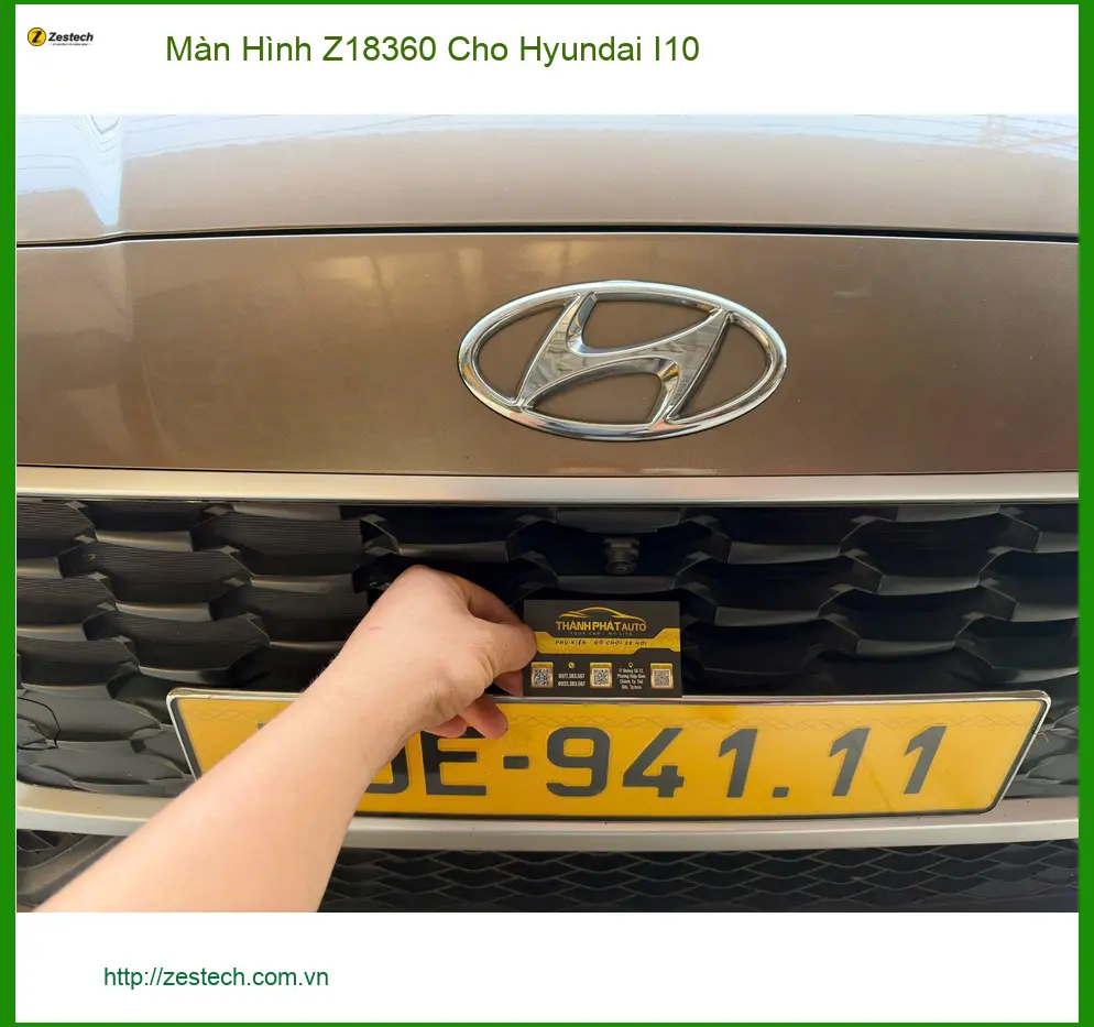 Anh Trung lắp Màn Hình Z18360 cho Hyundai I10 tại Quận 9 ảnh thực tế 3