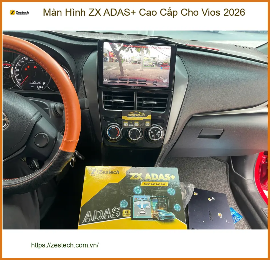 Chị Mai Anh lắp Màn Hình ZX ADAS+ Cao Cấp cho Vios 2026 ở Quận 9 ảnh thực tế 2