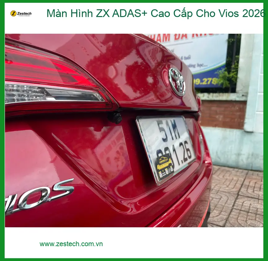 Chị Mai Anh lắp Màn Hình ZX ADAS+ Cao Cấp cho Vios 2026 ở Quận 9 ảnh thực tế 4