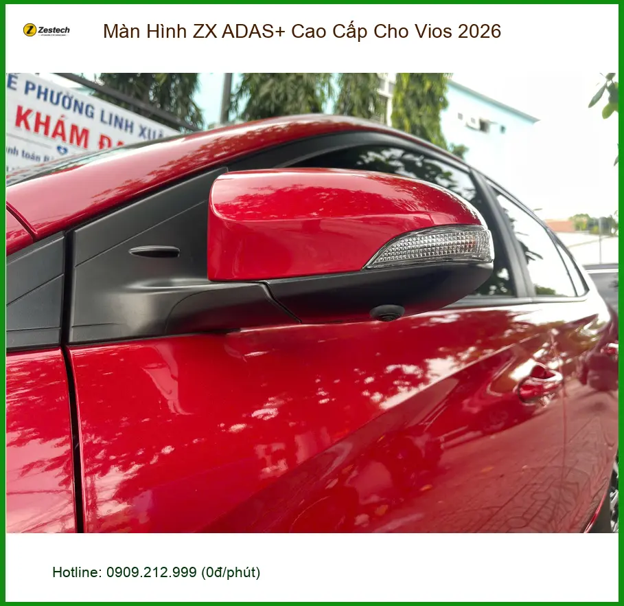 Chị Mai Anh lắp Màn Hình ZX ADAS+ Cao Cấp cho Vios 2026 ở Quận 9 ảnh thực tế 5