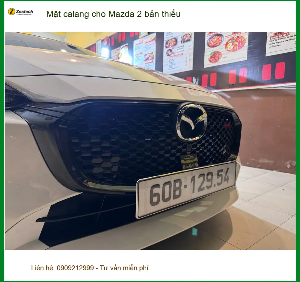 Anh Huy độ Mặt calang cho Mazda 2 bản thiếu tại Quận 1 để xe thêm cá tính ảnh thực tế 3