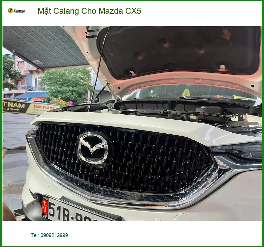 Chị Thảo độ Mặt Calang cho Mazda CX5 tại Thủ Đức để xe trông hiện đại hơn