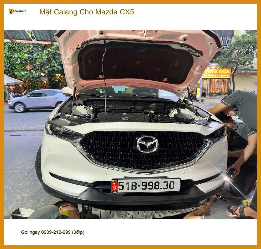 Chị Thảo độ Mặt Calang cho Mazda CX5 tại Thủ Đức để xe trông hiện đại hơn ảnh thực tế 4