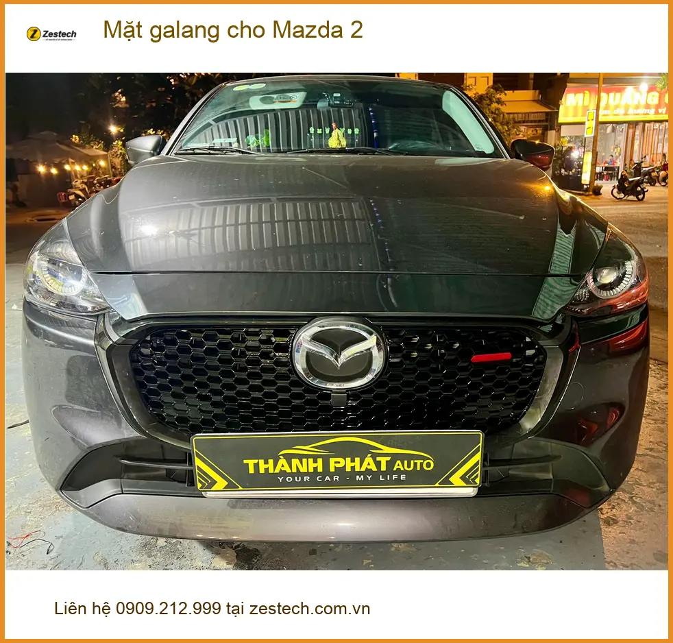 Anh Khải độ mặt galang cho Mazda 2 tại Thủ Đức để xe nhìn ngầu hơn ảnh thực tế 2
