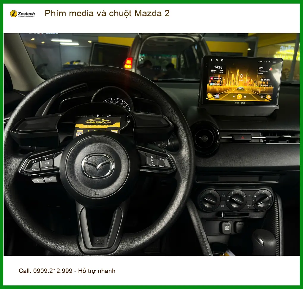 Anh Khải lắp Phím media và chuột Mazda 2 tại Quận Bình Tân để lái xe an toàn hơn ảnh thực tế 3
