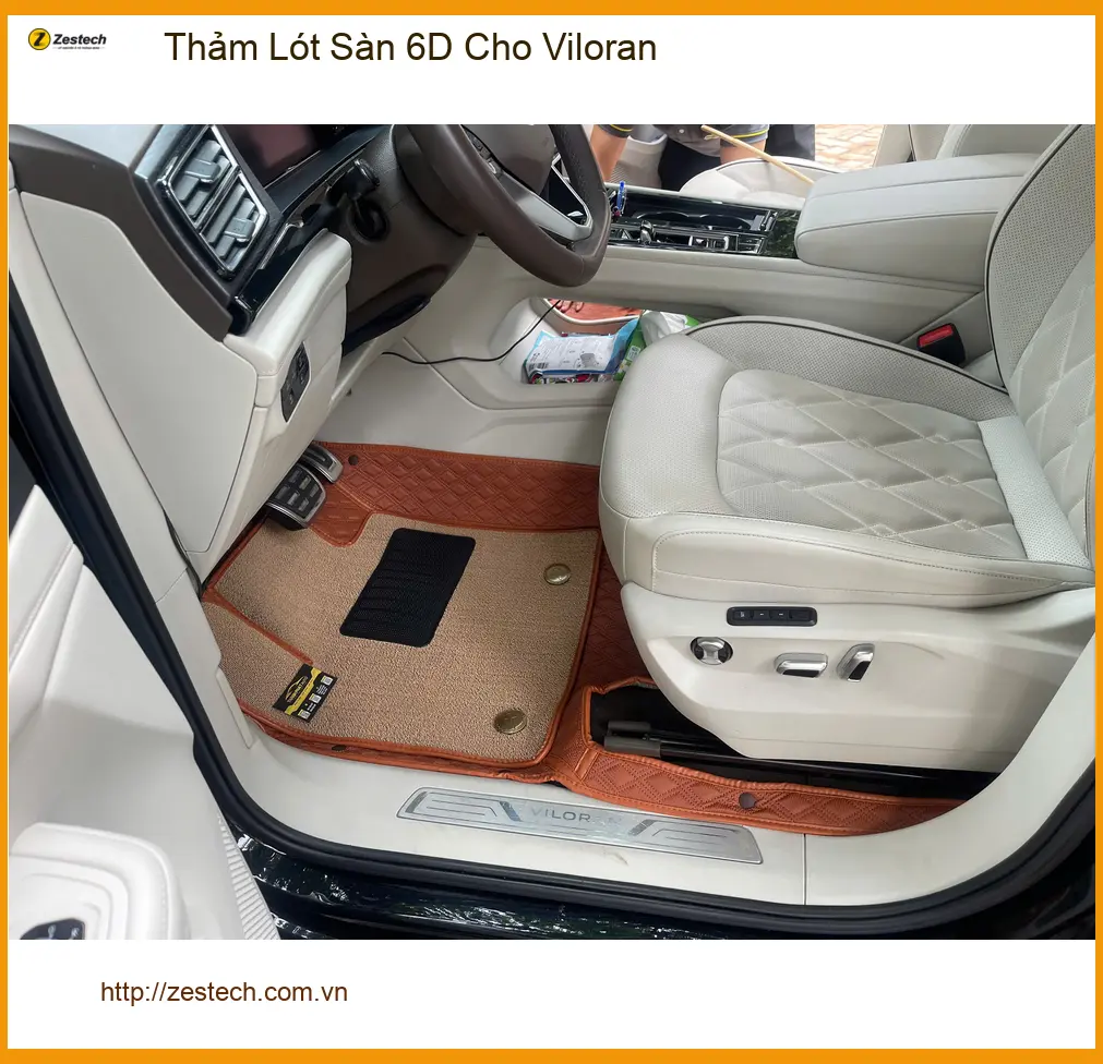 Chú Cảnh lắp Thảm Lót Sàn 6D Viloran Quận 9 để sàn xe luôn sạch đẹp