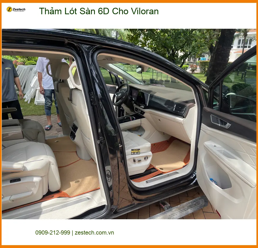 Chú Cảnh lắp Thảm Lót Sàn 6D Viloran Quận 9 để sàn xe luôn sạch đẹp ảnh thực tế 2