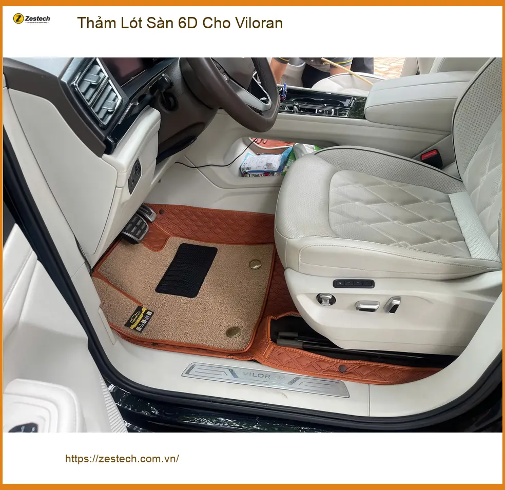 Chú Cảnh lắp Thảm Lót Sàn 6D Viloran Quận 9 để sàn xe luôn sạch đẹp ảnh thực tế 4
