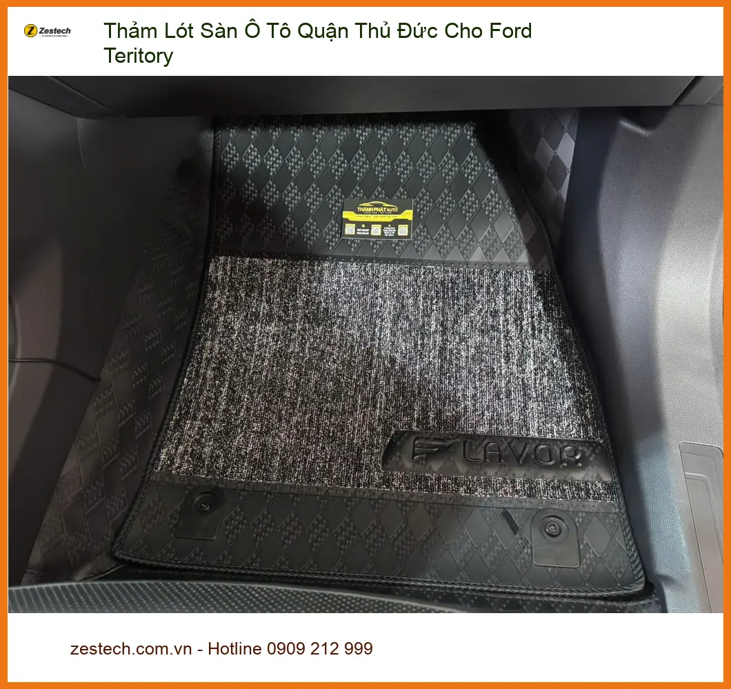 Chị Thảo lắp Thảm Lót Sàn Ô Tô Ford Territory tại Thủ Đức cho xe mới mua ảnh thực tế 2