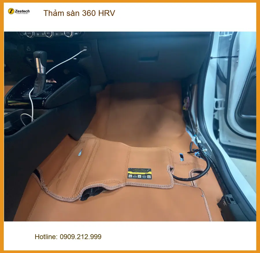 Anh Đức Hùng lắp thảm sàn 360 Honda HRV tại Quận 1 vì muốn nội thất luôn sạch đẹp ảnh thực tế 3
