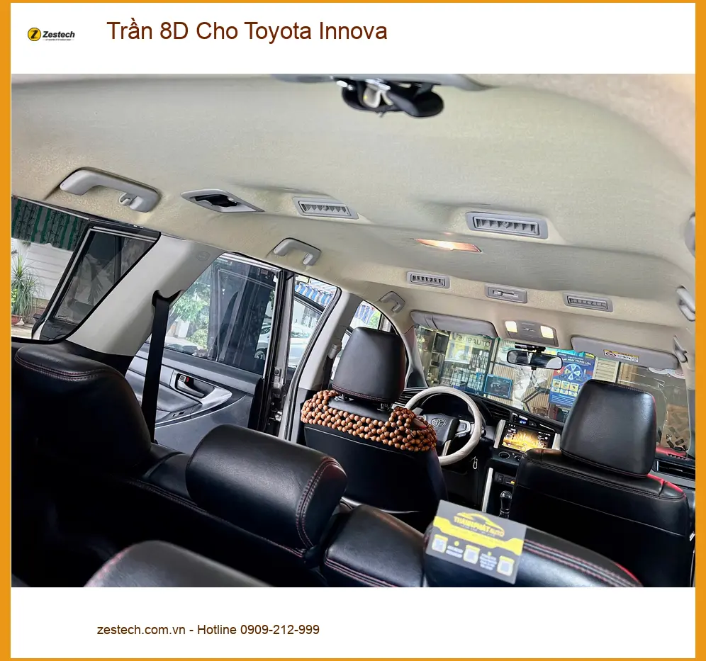Anh Nhật lắp trần 8D cho Toyota Innova ở Quận Tân Bình, nâng cấp nội thất
